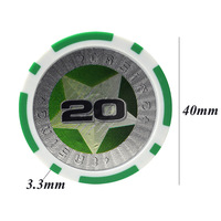 Logo personnalisé & Motif ABS Métal Composite Poker Chips pour Casino Token & Club Room utiliser