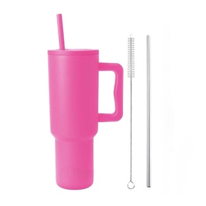 40oz Vacuum Insulated Tumbler <b>Double</b> <b>Wall</b> Stainless Steel Travel <b>Mug</b> With Straw for Outdoor Office - Product Image 4