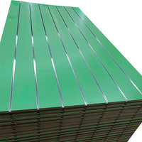 Usine de vente en gros de bonne qualité au meilleur prix 18mm mélamine Slatwall panneau MDF pour présentoirs