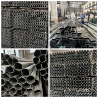 Tube ovale plat en acier au carbone, tréfilé à froid, soudé, de précision, pour machines agricoles, équipements industriels, OEM