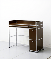 Table de maquillage vintage antique, mini coiffeuse avec miroir, tiroirs à fermeture douce, étagères de rangement amovibles, commode de chambre à coucher, cosmétiques