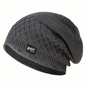 Factory Directly Headwear Fur Lining Men's Fake Cashmere Sports Beanie <b>Hats</b> Custom Logo Beanie <b>Hats</b> <b>for</b> Women - Product Image 3