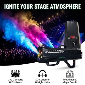 Macchina per Nebbia LED 1500W Pronta per la Spedizione, Proiettore di Colonna di Fumo RGB con Imballaggio per Esportazione, per Matrimoni ed Eventi sul Palco - Product Image 1
