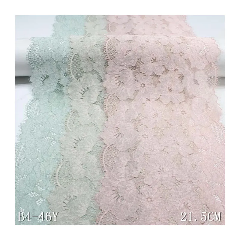 Tessuti per abiti in Lingerie elasticizzata tessuto di pizzo Chantilly francese per lacci di fiori fantasia da donna
