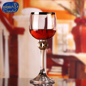 Crystalex Bohemia Crystal Red Wine Glass 301-400ml Lead-Free Stemmed Glass Wedding Use - Product Image 5