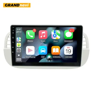 GRANDnavi9インチカーラジオForFiat 500 2007-2015 AndroidBluetoothタッチスクリーンGPSWIFIナビゲーションシステム