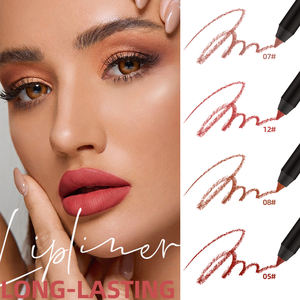 محدد شفاه نباتي مقاوم للماء قابل للتخصيص بعلامة خاصة، محدد شفاه بني كريمي قابل للسحب للاستخدام الشخصي - Product Image 3