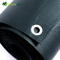 Bâche en tissu PE enduit Hanjet, résistante aux déchirures, isolante thermiquement, imperméable, coupe-vent, protection anti-UV pour usage industriel