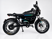 OWAYEBIKE SK-1 SUPER Black Warrior Pengiriman Gratis AS 60V 50Ah Sepeda Listrik Ban Lebar Daya Tinggi Jarak Jauh Retro E-Bike
