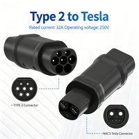 Adaptador de Cargador para Vehículos Eléctricos con Interruptor, Estándar Europeo CCS2 a GB/T Trifásico 16-32A 250V, Adaptador de Cargador para Vehículos Eléctricos Estándar Chino