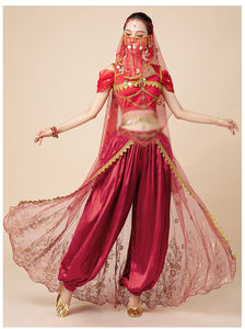 <span class=keywords><strong>Disfraz</strong></span> de princesa jazmín para adulto, <span class=keywords><strong>disfraz</strong></span> de práctica de danza del vientre, <span class=keywords><strong>disfraz</strong></span> árabe con lentejuelas, traje de actuación para mujer, Aladdín - Product Image 3