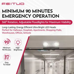 FEITUO - Faroles de Emergencia LED de Doble Cabezal, Moldeados por Inyección en ABS, Resistentes al Fuego, OEM ODM, para Pasillos de Hotel, Suministro de Marca Privada - Product Image 2