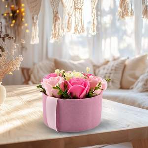 AYOYO <span class=keywords><strong>Bouquet</strong></span> <span class=keywords><strong>de</strong></span> fleurs <span class=keywords><strong>de</strong></span> savon rondes <span class=keywords><strong>de</strong></span> luxe en boîte cadeau - Savon artisanal en forme <span class=keywords><strong>de</strong></span> roses parfumées et décoratives Cadeau <span class=keywords><strong>de</strong></span> la Saint-Valentin 2026 - Product Image 4