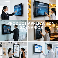 PC tout-en-un mural OEM haute luminosité 32 pouces avec écran tactile IR et double port LAN pour ascenseurs, aéroports et éducation