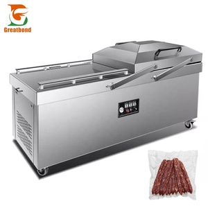 Machine d'emballage sous vide commerciale à double chambre de grande taille DZ-820/2SA pour riz, aliments frais, thé, viande et snacks - Product Image 1