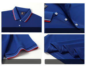 Uniformes de trabajo personalizados con logotipo bordado e impresión para negocios polos de manga corta para hombres - Product Image 3