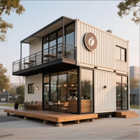 Maison pliante à double étage de style moderne, pliage modulaire, installation facile, transport facile et possibilité de vivre ou de louer.
