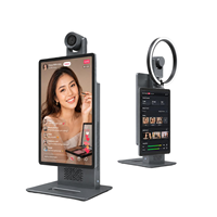 Perangkat All-in-One Android 15,6 Inci untuk Live Streaming dengan Kamera Foto 50MP, Ring Light, dan Layar Sentuh RK3588