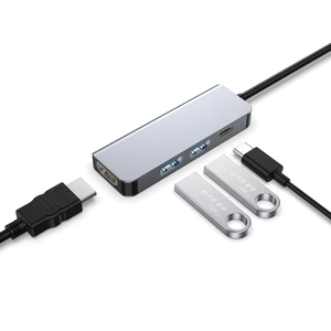 4-Trong-1 USB C Hub Adapter USB3.0 * 2 + PD + HDMI 3.1 4K Độ Phân Giải 4-Cổng Docking Station Màn Hình Máy Tính Giao Diện Loại - Product Image 2