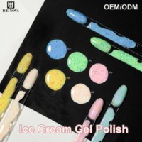 ICE NOVA cat kuku Gel es krim 51 warna ramah lingkungan Hema gratis & Vegan menerima grosir dan menjalankan layanan Logo Anda
