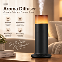 Diffuseur d'huiles essentielles sans eau de 70 ml avec lumière chaude, contrôle tactile, alimentation Type C pour la maison, la chambre, le salon, le bureau