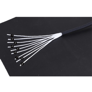 Cuerda paracord de poliéster para acampada y <span class=keywords><strong>escalada</strong></span>, cuerda negra de moda de 4mm y 9 núcleos para exteriores - Product Image 6
