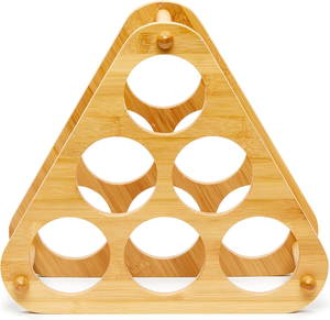 <span class=keywords><strong>Centro</strong></span> de ayuda central del comprador de garantía comercial de alta calidad SINCERE Obtenga la aplicación Conviértase en un proveedor Estante de Vino redondo de bambú de 6 botellas - Product Image 5