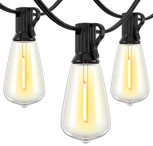 10m 20 Bulbs Assembly E12 Socket 220V ST38 LED Bulb IP44 Waterproof String Light