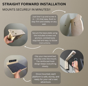 Chen Chen 室内壁挂式多层猫爬架系统隧道猫屋床环保木质现代设计全系列 - Product Image 4