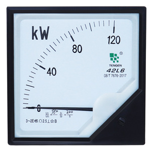 Compteur de puissance actif Tengen 42L6 380V triphasé 120x120mm Classe 1.0 Précision - Product Image 1