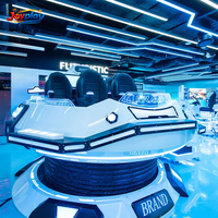 Máquina de Realidad Virtual Joyplay UFO, Simulador de Acción, Máquina Arcade VR de 5 y 6 Asientos, Equipo de Cine 9D VR Usado