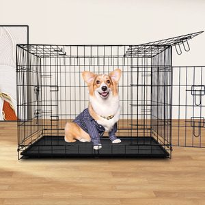 <span class=keywords><strong>Cage</strong></span> pour petits animaux de compagnie de haute qualité, écologique, fabriquée en fer, avec revêtement en poudre, 3 portes, pour chats et chiens - Product Image 1