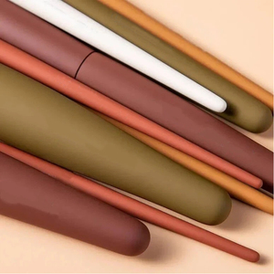 YRX 9 pinceaux de maquillage en fibres synthétiques ultra-douces, vegan, colorés, pinceaux de maquillage à étiquette privée, ensemble de pinceaux de maquillage avec logo personnalisé - Product Image 2