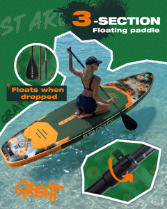 Tabla de SUP Inflable Portátil de 11'6"x35"x6'' con Soldadura en Caliente Personalizada al por Mayor para Deportes Acuáticos, Dropshipping, Paddleboard SC10/8 - Product Image 6