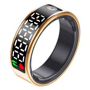 Groothandel OEM Smart Ring Gezondheidstracker Hartslag Bloeddrukmeter Waterdichte Sportvingerring voor Heren - Product Image 3