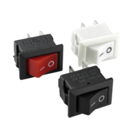 Interrupteur à bascule miniature KCD11 15*21mm SPST 2 broches 2 positions 3A 250V 6A 125V AC, petit interrupteur à encliquetage pour alimentation