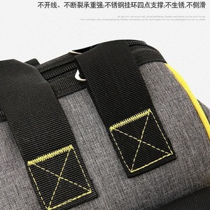 Tool Bag Large Multi Function Tool Duffle Bag With 15-19 Pockets Zipper Closure Top Handle For Electrician Repair Installation - Product Image 4