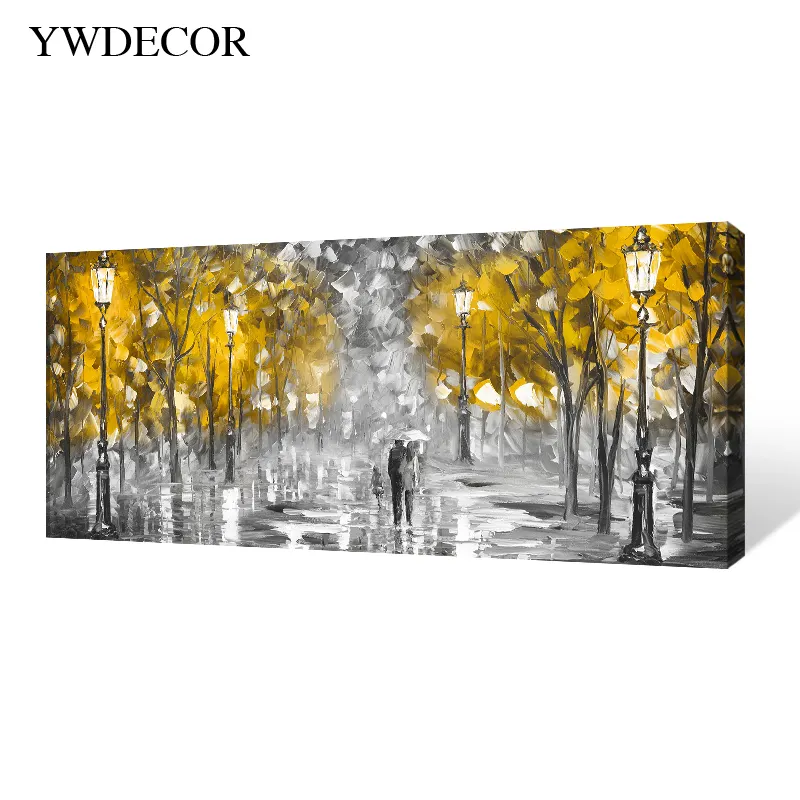 Best selling color canvas painting abstract landscape oil painting on print canvas modern wall art painting for home decor