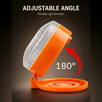 180 °   Verstellbare Starke Magnetische Arbeitsleuchte mit Hängeständer und Rotem Warnlicht für Kfz-Inspektion, Wiederaufladbare LED-Inspektionslampe