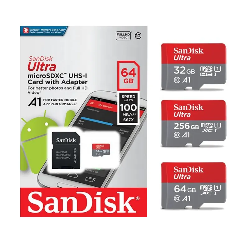 Original Extreme Pro 170mb/s Memory Card 32gb 64gb 128gb 256gb For Mi*cro Sd Card A2 C10 U3 V30 Sdxc Uhs-i Tf Card For sandisk