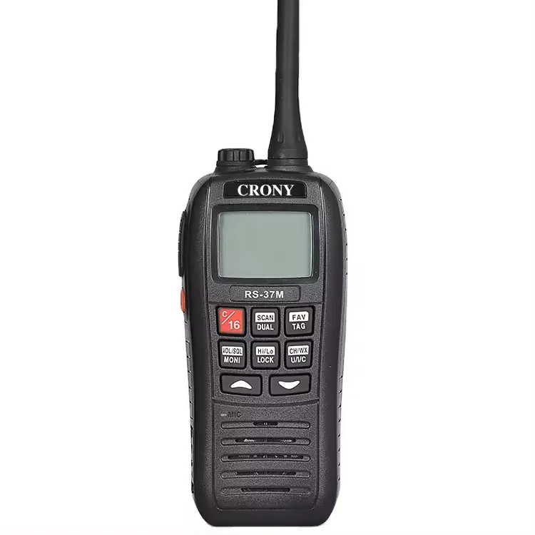 Venda quente Transceptor IPX7 portátil à prova d'água flutuador VHF portátil rádio marinho walkie-talkie