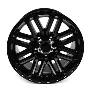 Ruedas todoterreno <span class=keywords><strong>15</strong></span> 16 17 18 19 pulgadas ruedas negras de radios múltiples para camiones y vehículos todoterreno para Toyota Land Cruiser Hummer H2 - Product Image 3