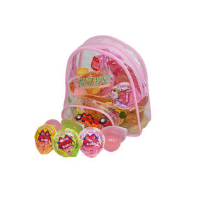 Mini bonbons sucrés gommeux aliments santé avec des saveurs de fruits mélangées et pouding à la gelée de fruits en vrac de noix de coco dans un emballage de sac à main - Product Image 4