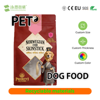 Bolsa de Embalaje para Comida de Perros y Gatos PPWR, Bolsa de Plástico con Cierre Hermético a Prueba de Humedad con Ventana Transparente, Bolsa para Comida de Mascotas