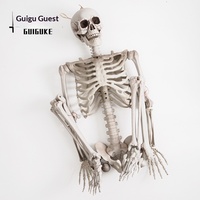 Réplique de squelette d'Halloween, best-seller transfrontalier, 165 cm, en plastique, accessoire pour maison hantée et escape room, pour décoration, fabriqué en Chine, pour intérieur