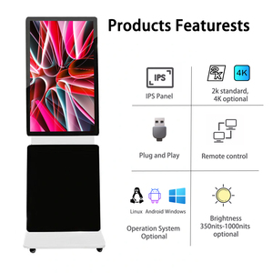 Stand Lantai 55 Inci Layar Putar <span class=keywords><strong>LCD</strong></span> Android, Kios untuk Iklan <span class=keywords><strong>Digital</strong></span> Totem Tampilan Tanda Tangan - Product Image 4