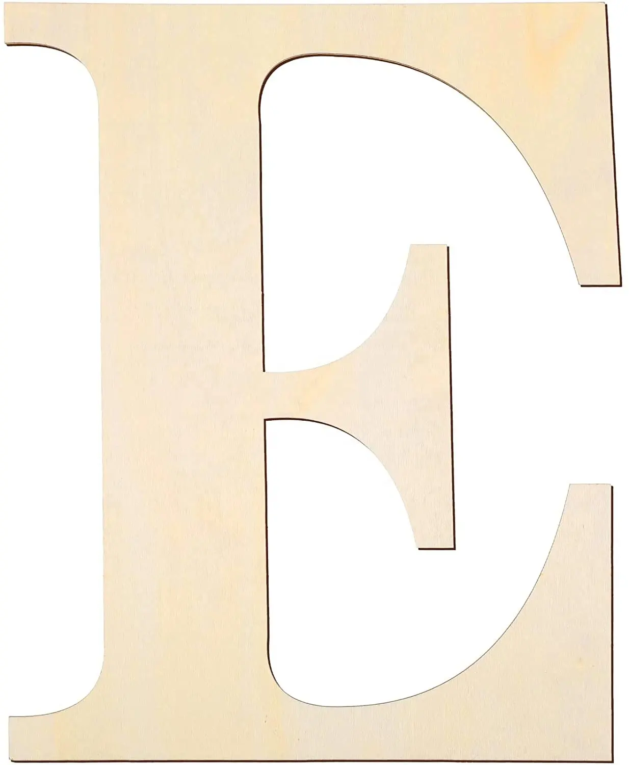 Unfinished wooden letter logo meet 26 letters decoration for painting home wall decoration