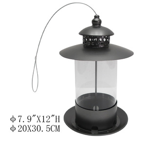 Mangeoires à oiseaux rustiques pour <span class=keywords><strong>jardin</strong></span> suspendus énorme capacité mangeoire à oiseaux <span class=keywords><strong>sauvages</strong></span> écureuil preuve suspendus mangeoires à oiseaux en métal pour l'extérieur - Product Image 3