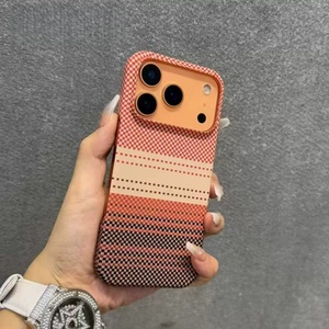 Funda Ultrafina con Patrón de Fibra de Carbono para iPhone 16 15 14 13 Pro Max, Funda Magnética de Fibra de Carbono para iPhone 17 Air - Product Image 1