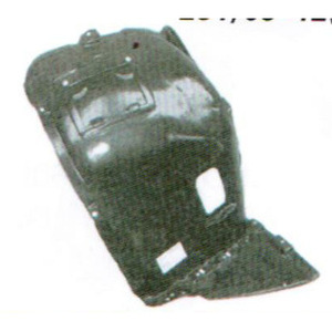 แผ่นบุภายในสำหรับบังโคลนหน้ารถยนต์ BMW ซีรีส์ 3 รุ่น E90 E91 ปี 2006-2011 สีดำ อะไหล่ทดแทนพลาสติก - Product Image 2